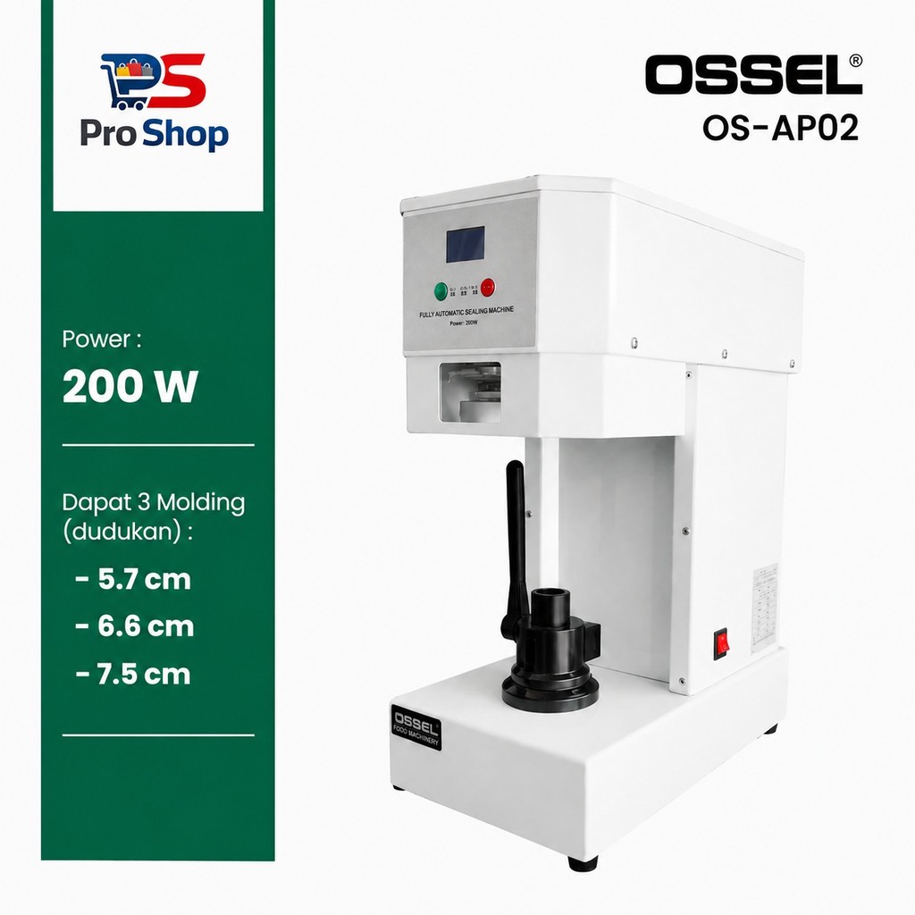 OSSEL Mesin Can Seamer Can Sealer Penutup Kaleng Botol Popcan Otomatis OS-AP02 OSSEL