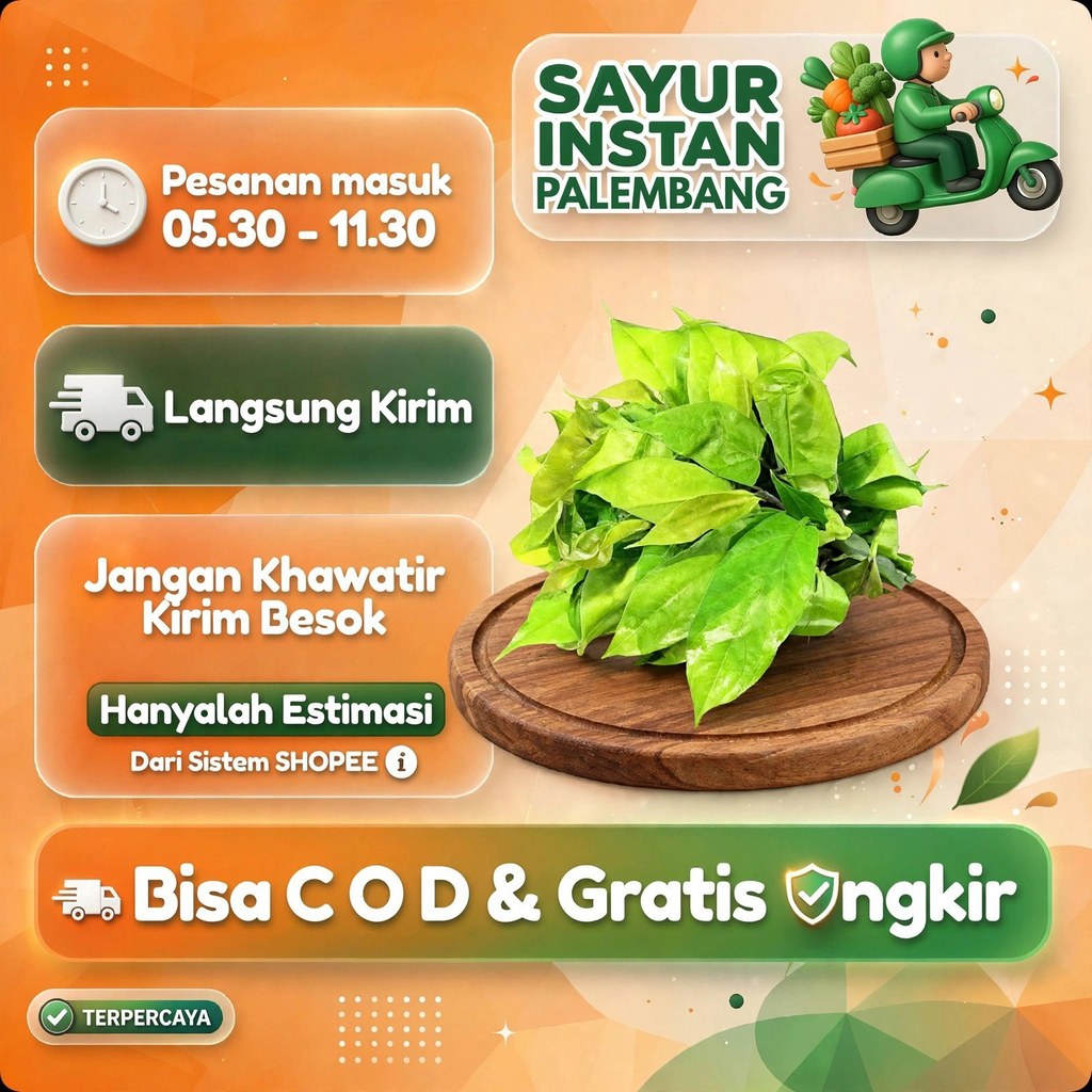 Daun Melinjo - Sayur Segar Palembang - Sayur Instan Palembang