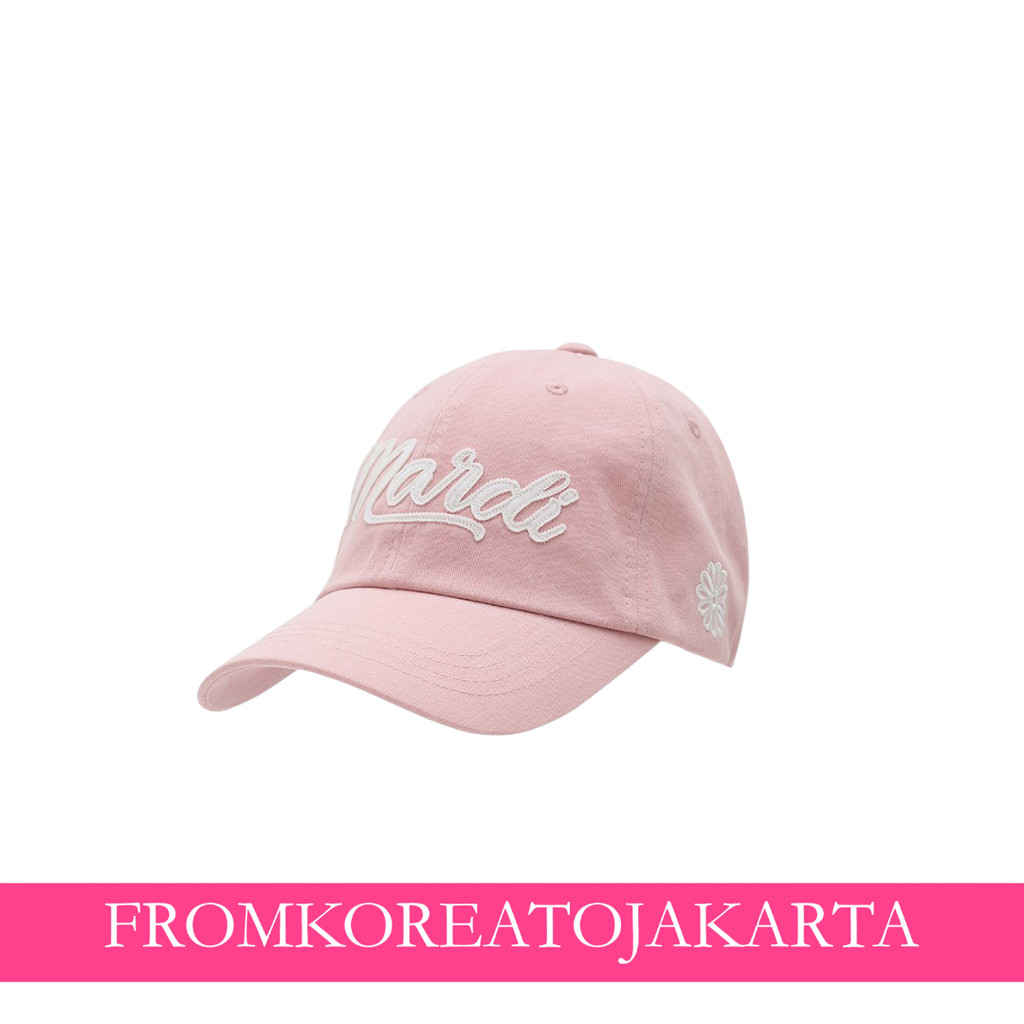 MM [ACTIF] Cap Mardi Vintage Felt Logo - Pink Ivory