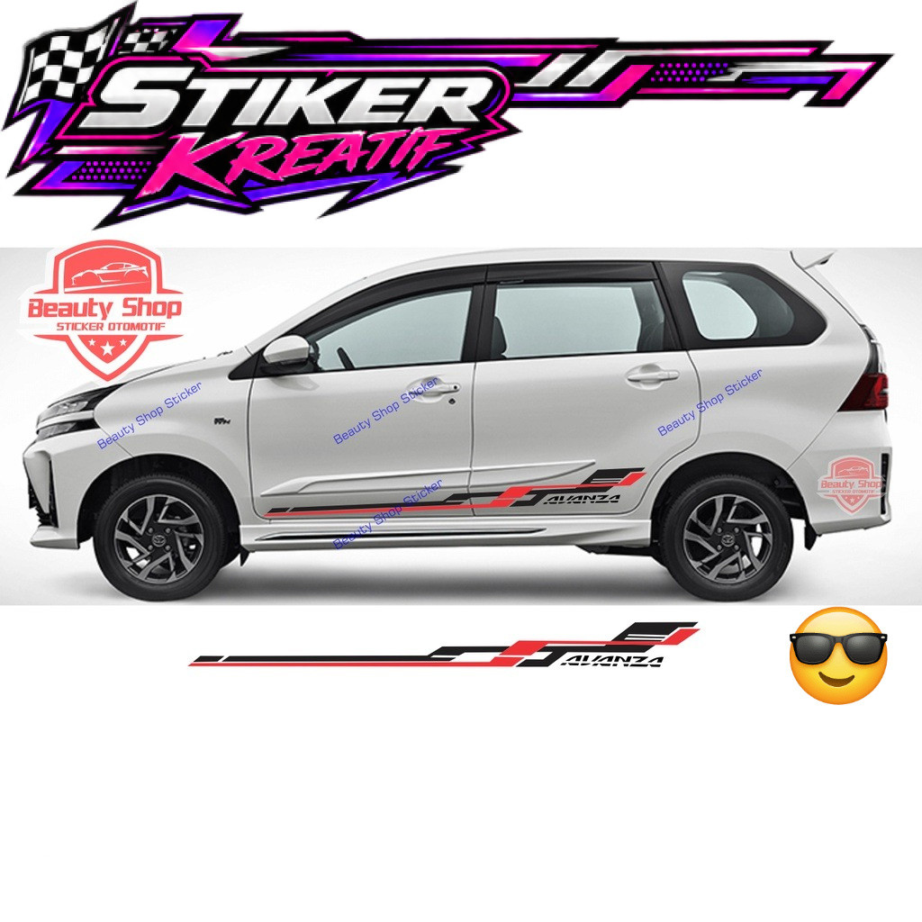 PROMO STIKER MOBIL AVANZA CUTTING STIKER AVANZA STRIPING AVANZA