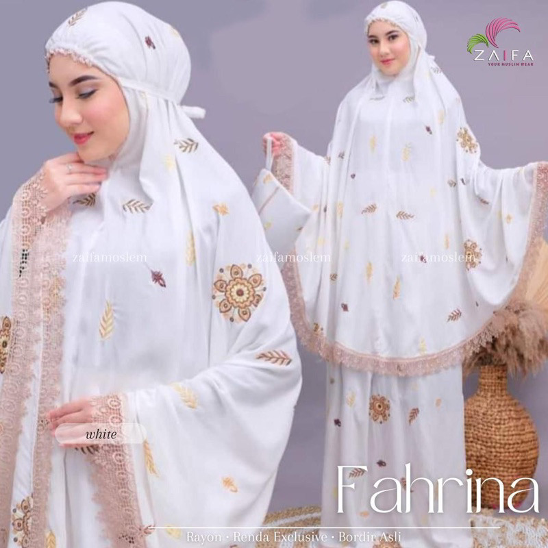 ZS MUKENA BORDIR ELIZA | FAHRINA BY ZAIFA