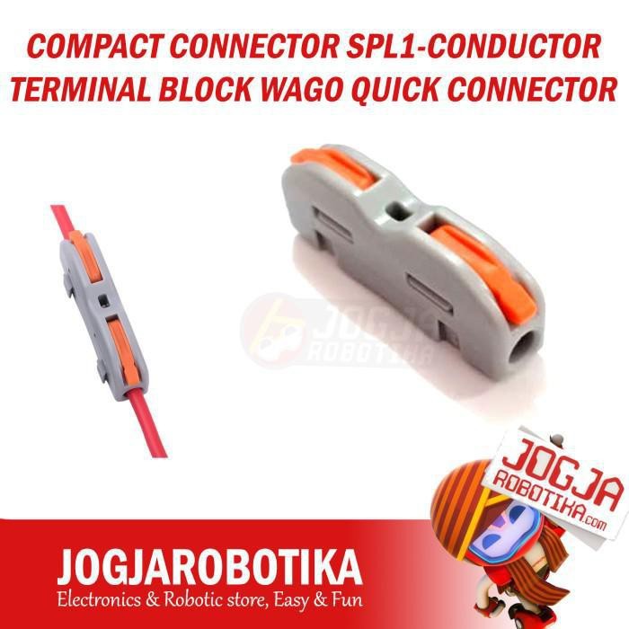 COMPACT CONNECTOR SPL1 CONDUCTOR TERMINAL BLOCK WAGO QUICK CONNECTOR