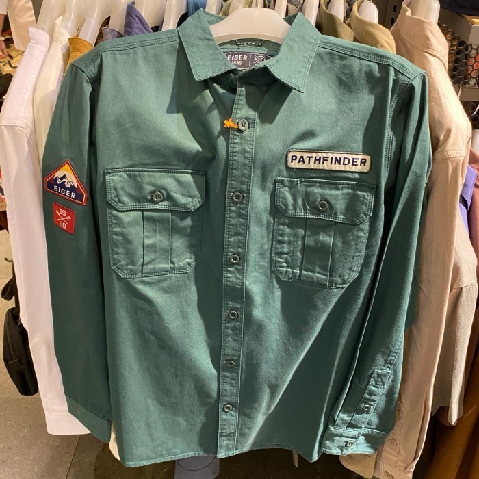 Eiger Kemeja Panjang Pria Pathfinder Shirt 2.0 - Green