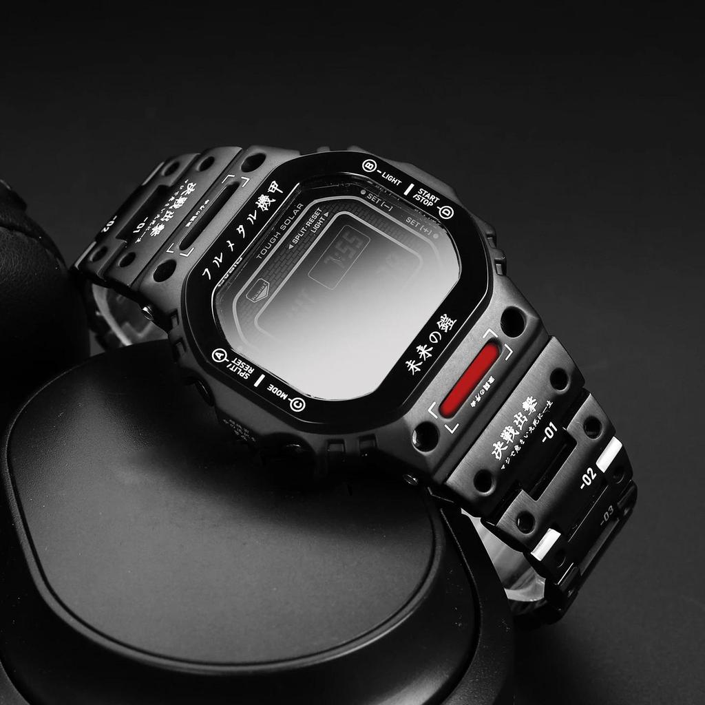 V6.0 Mech Robot Watch Mod Kit Titanium Alloy|Stainless Steel WatchCase Metal Bezel Strap MechWarrior