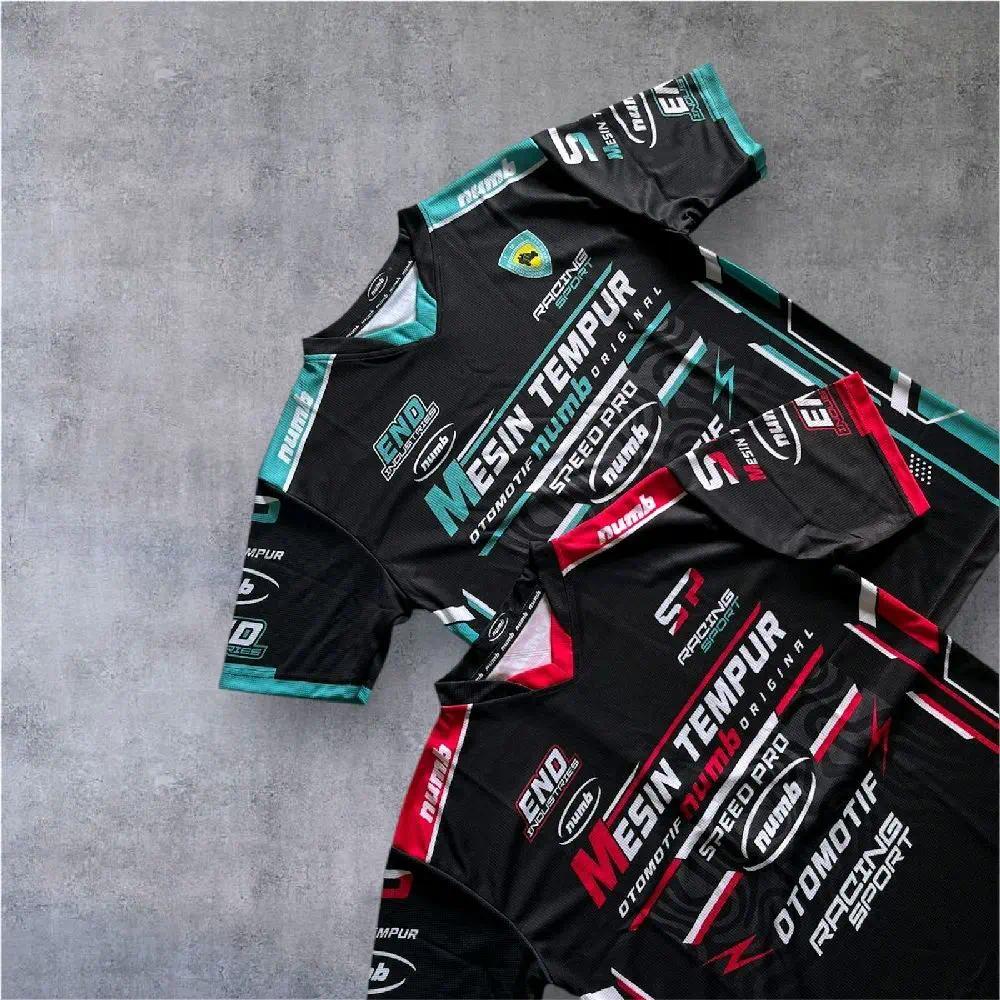 Kaos Jersey V-neck Mesin Tempur ful printing Jersey Keren Unisex ACO Nnik