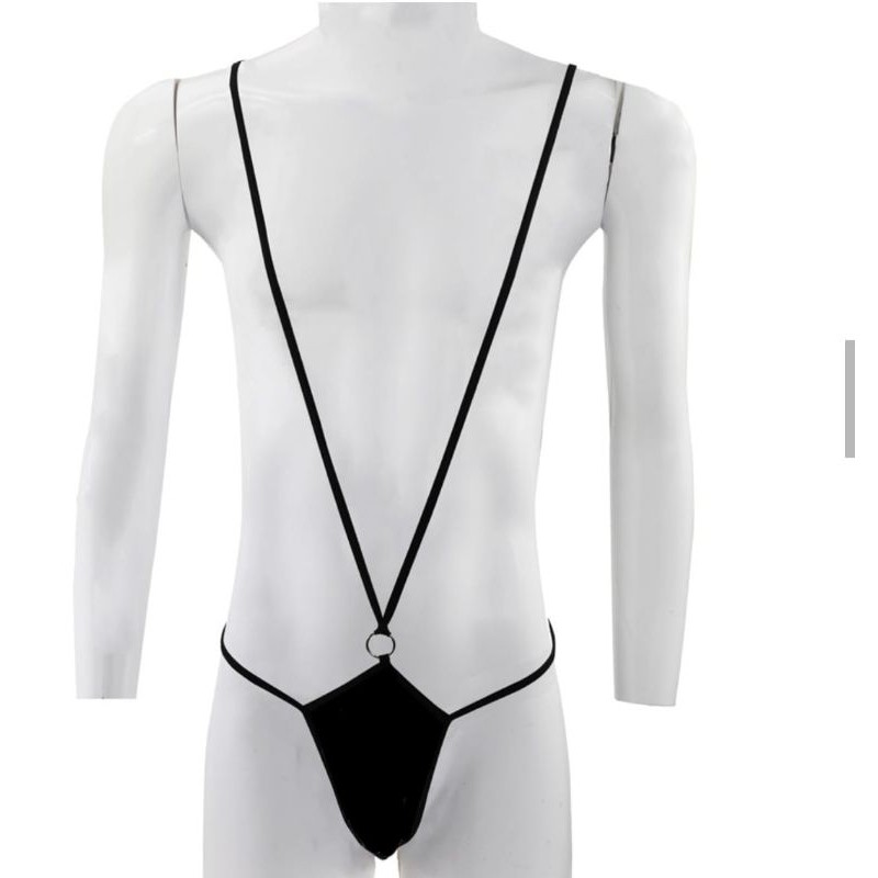 GT01 G String Pria Lingerie cowo thongs tali model cincin ring VS