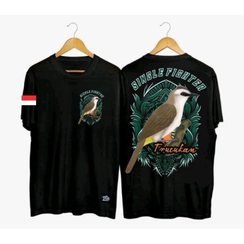 KAOS SINGLE FIGHTER TRUCUKAN// KAOS BURUNG SABLON DTF BAHAN NYAMAN HALUS ADEM