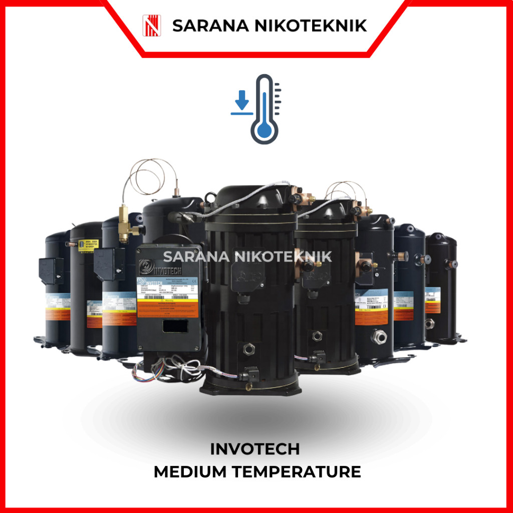 INVOTECH COMPRESSOR SERIES ORIGINAL SUHU MEDIUM CHILLER TEMPERATURE FREON R404 COLD STORAGE 3 PHASE 