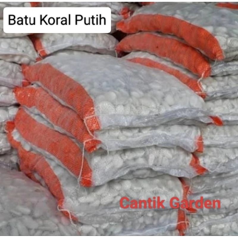 Batu Koral Tabur Putih Karungan