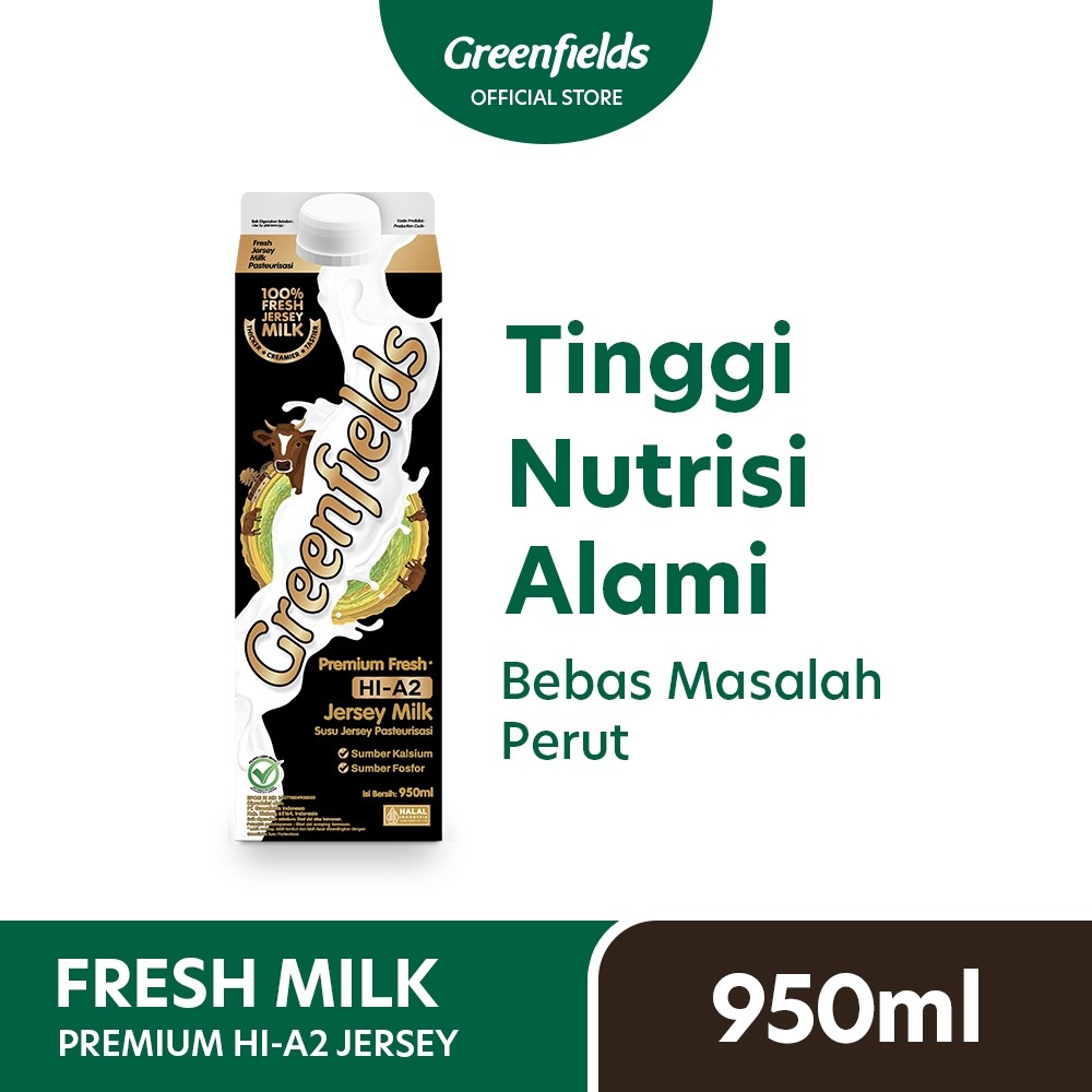 

Susu Segar Greenfields - Fresh Jersey Milk 950ml