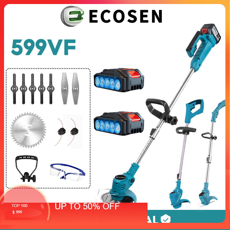 ECOSEN 599VF Mesin Potong Rumput Baterai Mesin Pemotong Rumput Listrik Pemangkas Rumput
