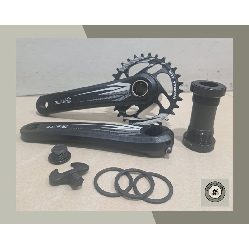 BoxMate Store Crank HT 2 Holotech MTB Gir Gear Crank Holotech 30T Alloy SYTE Single 1 susun Crank Ho