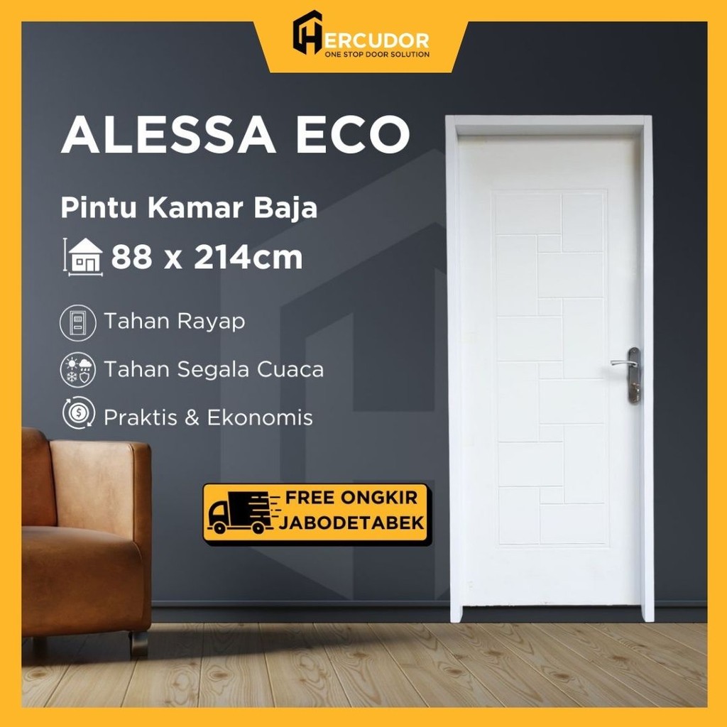 Pintu Utama / Pintu Kamar Tidur Baja ALESSA ECO Series