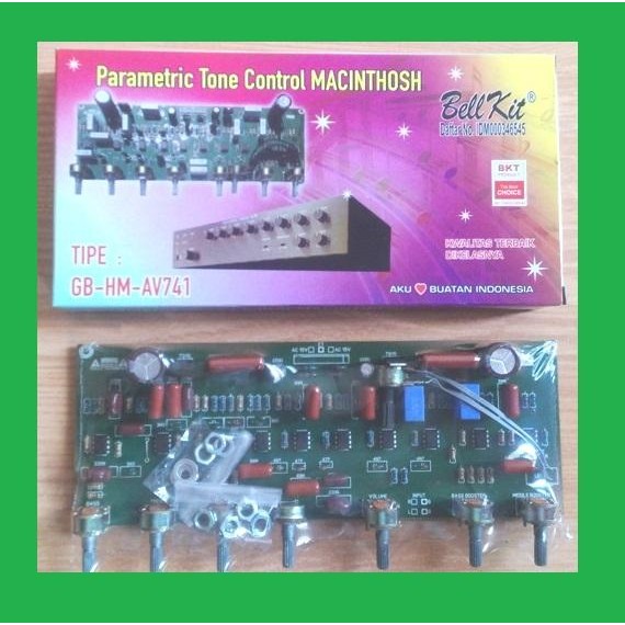 KIT Tone control Stereo parametrik Equalizer macintosh 10 IC