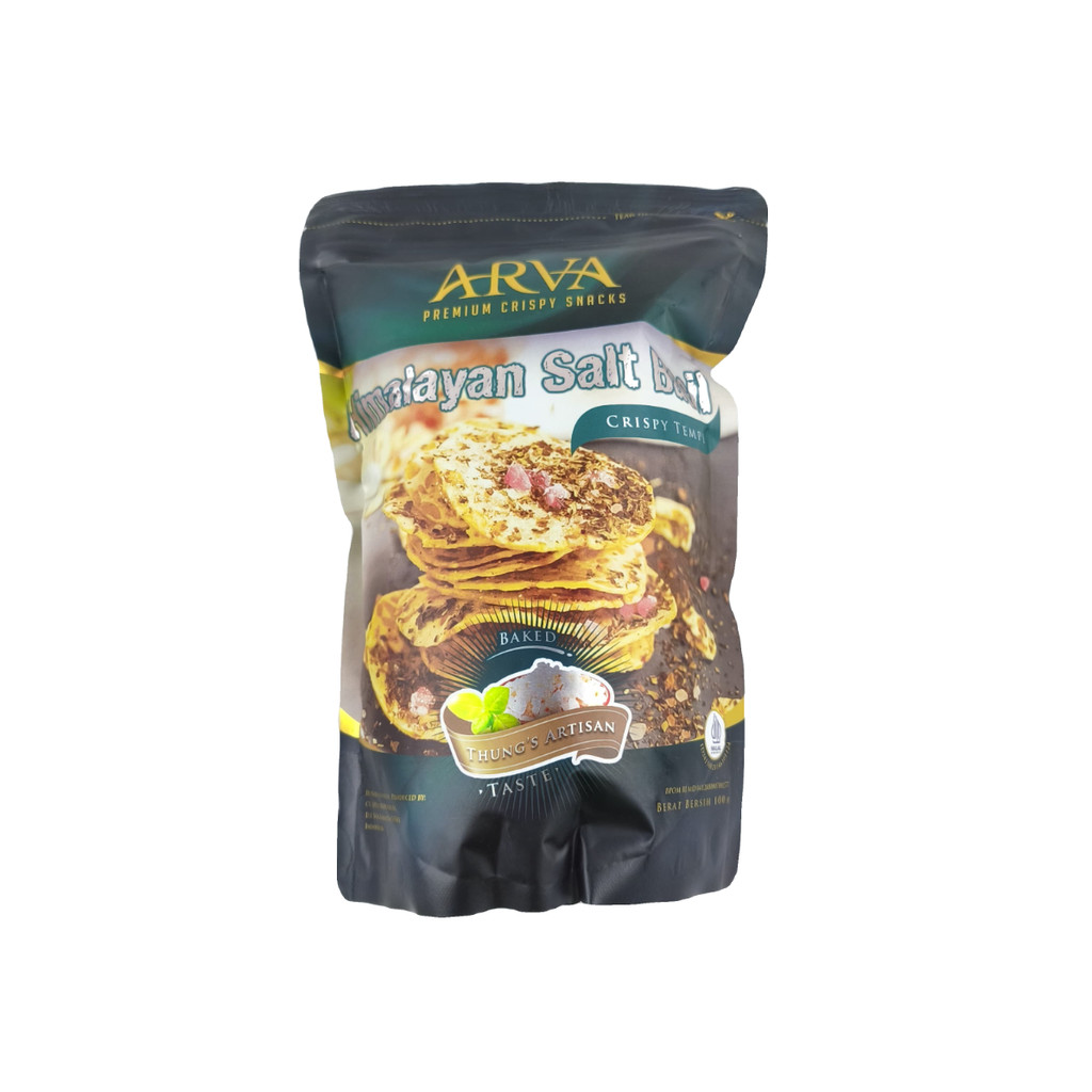 Arva Himalayan Salt Basil Crispy Tempe 100Gr
