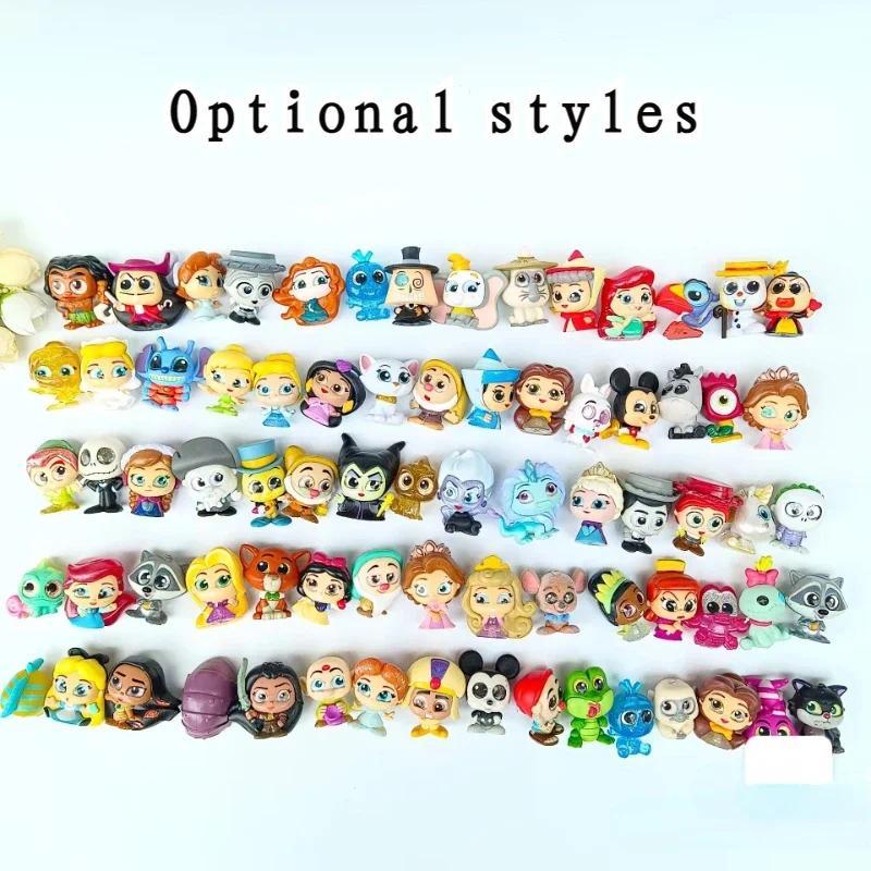 Disney Doorables Mickey Minnie Stitch Snow White Mermaid Action Figure Can Choose Big Eyes Dolls Col