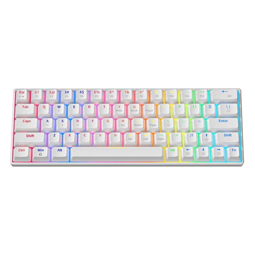ZIFRIEND ZA646 Keyboard Mekanis Mini 60% RGB Backlit Hot Swappable