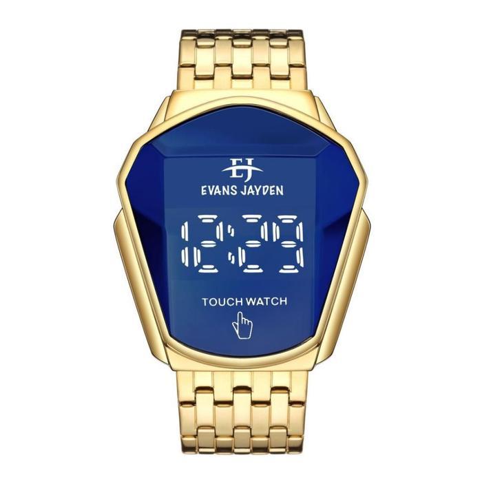 [Promo] DISKON   Evans Jayden Jam Tangan Wanita Pria 9953 Rantai Stainless Steel Digital Touch Scree