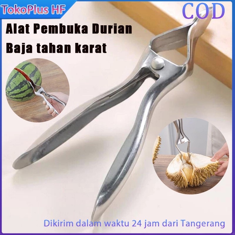 Alat Pembuka Durian Stainless Steel Tang Pengupas Durian Klip Pembuka Durian Durian Duren Peeler HF
