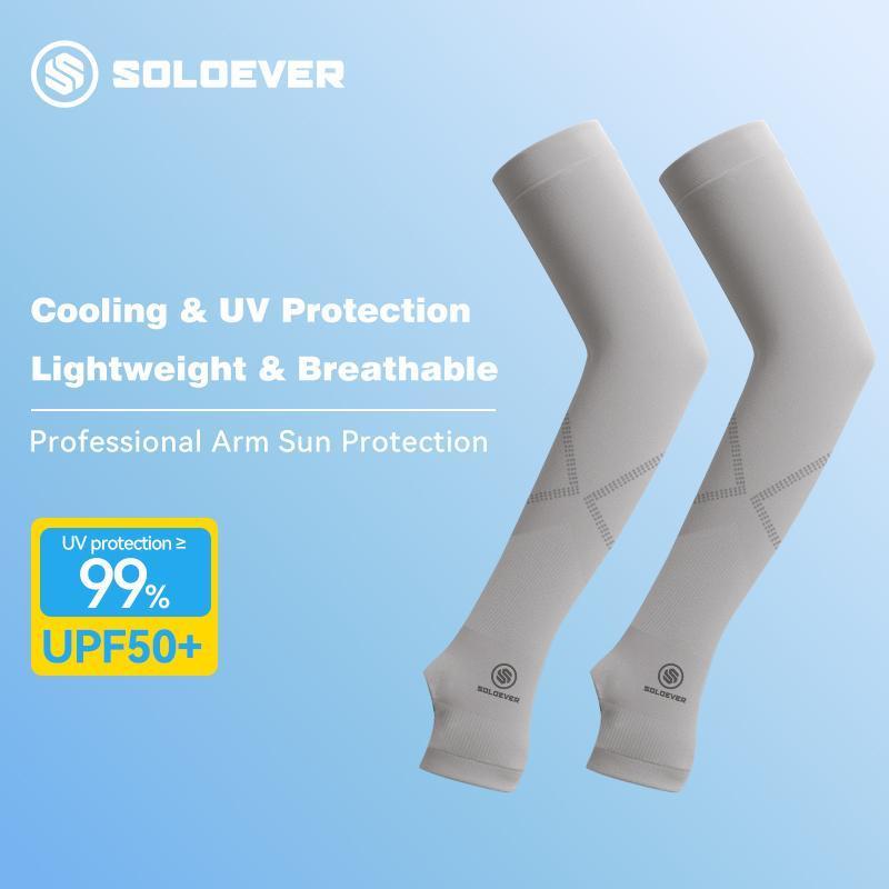 SOLOEVER Arm Sleeves Manset Tangan Handsock Deker anti uv Unisex UPF50+ Olahraga luar ruangan Menutu