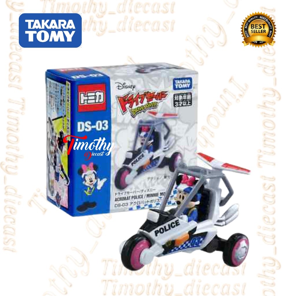 Tomica Disney Drive Saver DS03 Acrobat Police Minnie Mouse