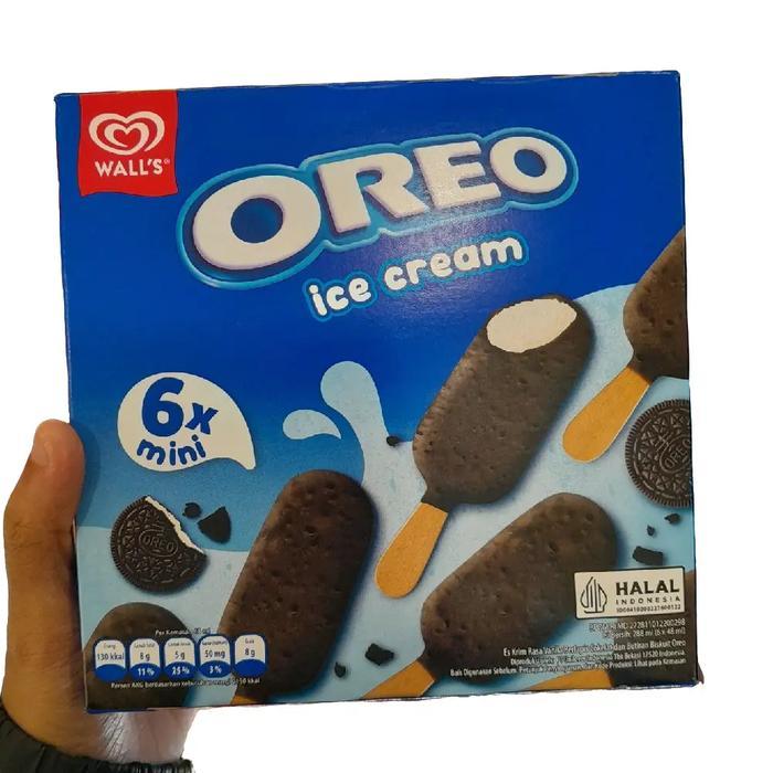 Wall's Oreo Mini Stick Ice Cream Es Krim Vanilla Lapis Coklat Oreo ( 6 Stik )