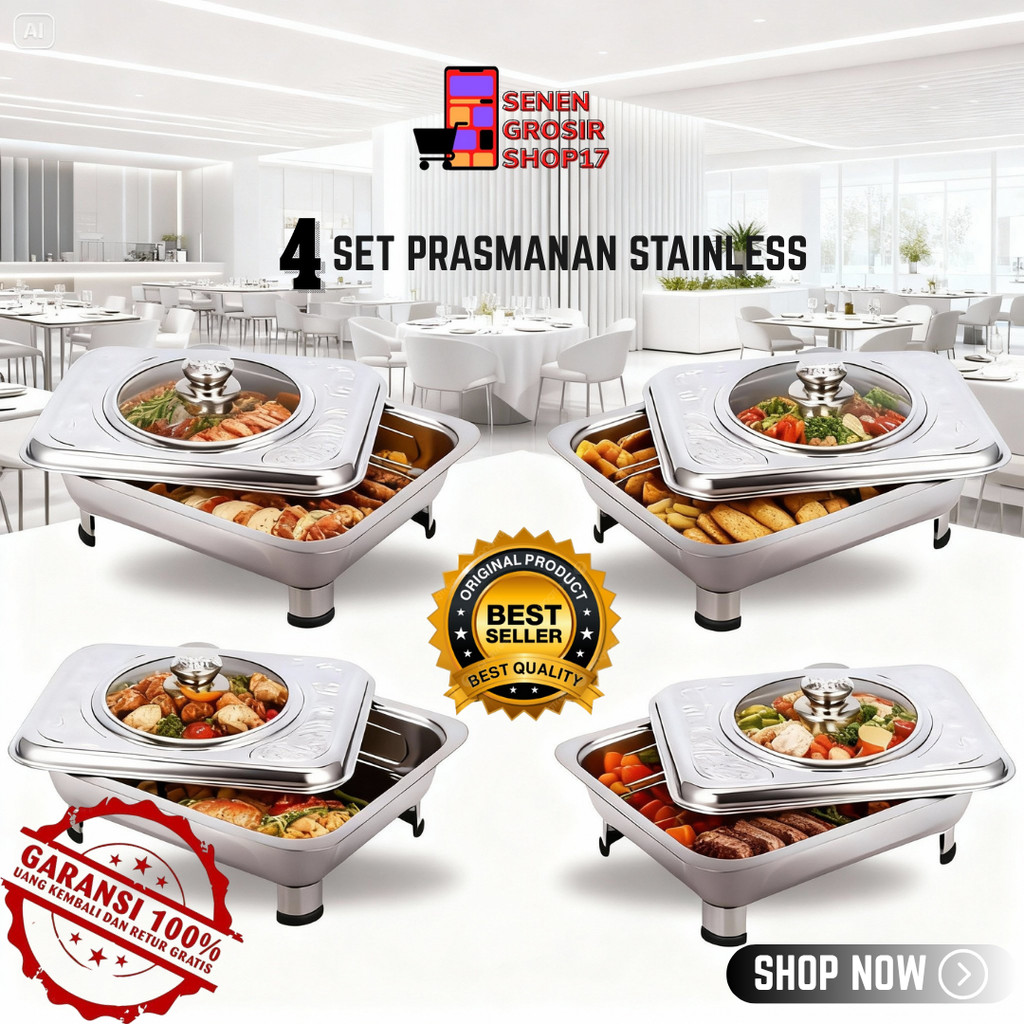 COD 4PCS COMBO HEMAT PRASMANAN (4 pcs prasmanan ) KITCHENWARE