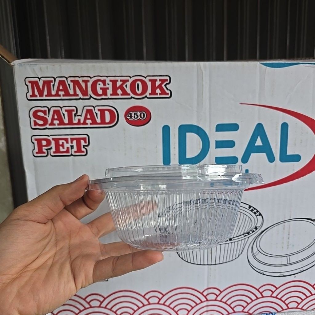 IDEAL MIKA MANGKOK SALAD 450 PET 25SET MANGKOK+TUTUP