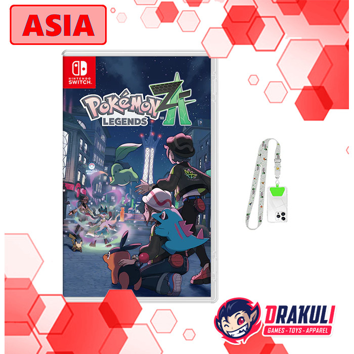 Switch Pokemon Legends Z-A / Pokemon Legends ZA + Bonus Official Lanyard