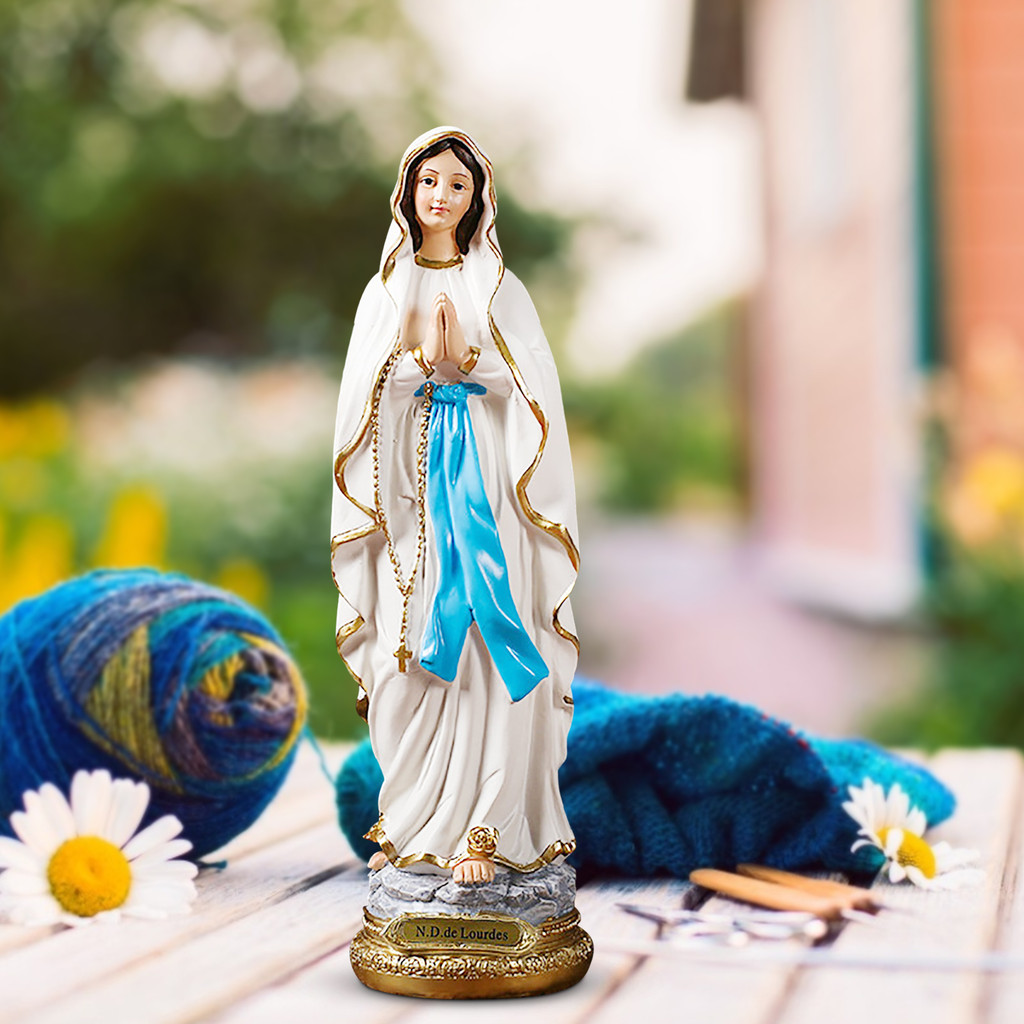 Virgin Mary Statue Garden Art Sculpture Yard Lawn Decoration Jesus Statue Blessed Virgin Mary Statue