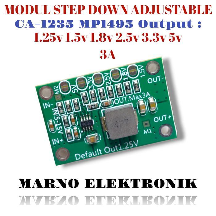 CA-1235 MP1495 3A DC-DC BUCK CONVERTER STEP DOWN 1.2V 1.5 V 1.8V 2.5V TERBAIK...