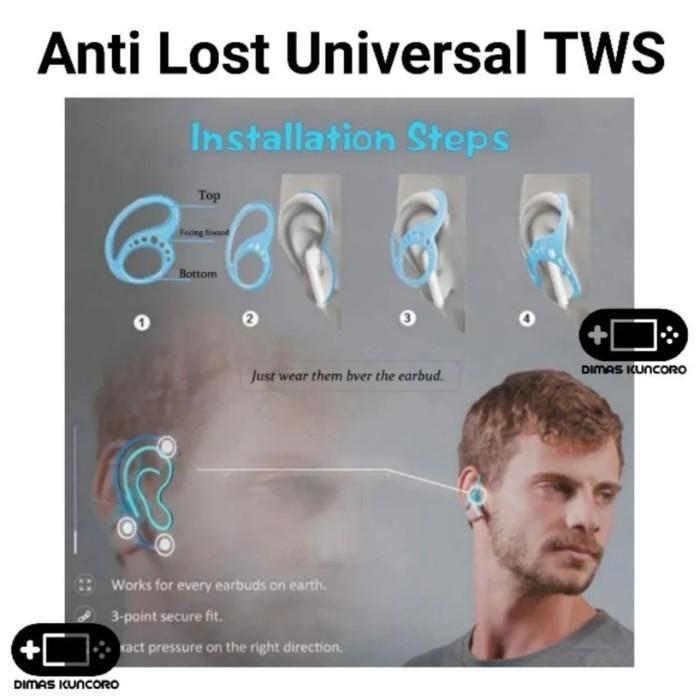 Anti Lost Universal TWS dr. dre beats silicone silikon - Hitam