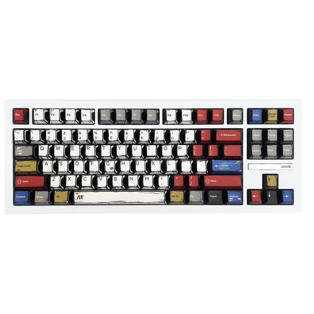 ZORNHER ZH870 Mechanical Keyboard Gaming Bluetooth 2.4G Tri-Mode Customized Office Topo Topographic 