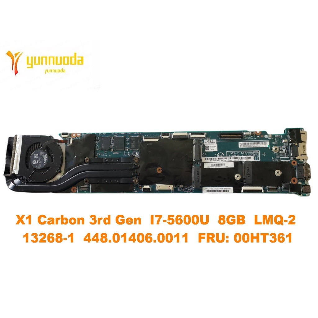 Original for Lenovo Thinkpad X1 Carbon 3rd Gen Laptop  motherboard I7-5600U  8GB  LMQ-2  13268-1  44