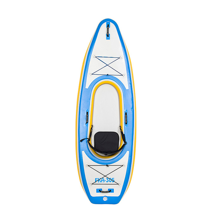 Folding Pedal Foot Fishing Rowing Boat Drop Stitch Kayak Hinchable Inflatable Drift Canoe Boat Kayak