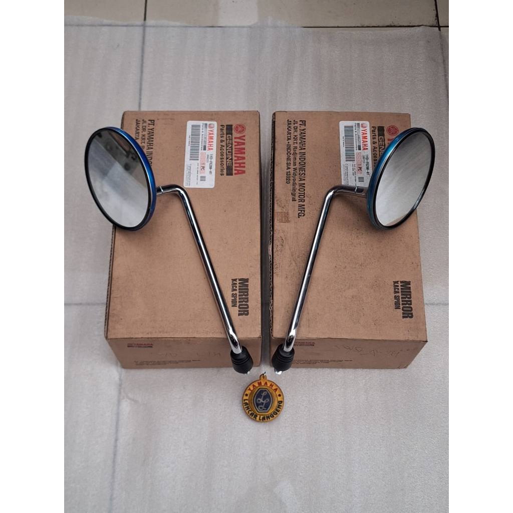 REAR VIEW MIRROR ASSY / SPION YAMAHA FINO FI 125 KANAN & KIRI ORIGINAL YGP