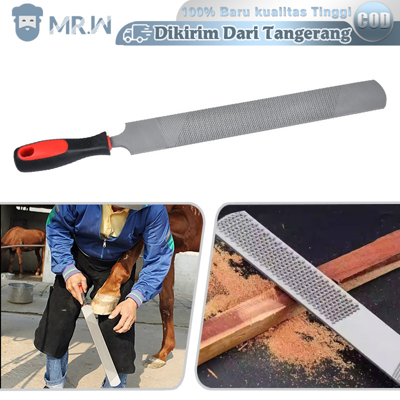 47cm Alat Kikir Dua Sisi Kikir Kuda Perbaikan Kuku Horseshoeing Horseshoe File Sickle Shoeing Tools