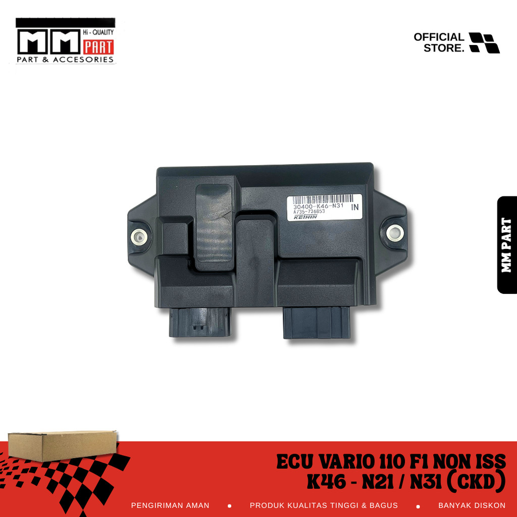 ECU VARIO 110 F1 NON ISS 30400-K46-N21/N31 CKD - ECU ECM VARIO 110 FI ESP NON ISS 2015 – 2019 (30400