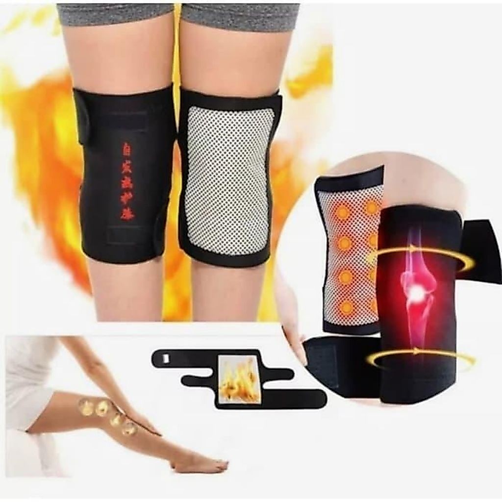 Sabuk Terapi Lutut Sauna Knee Belt Pemanas Perawatan Otot Orang Tua