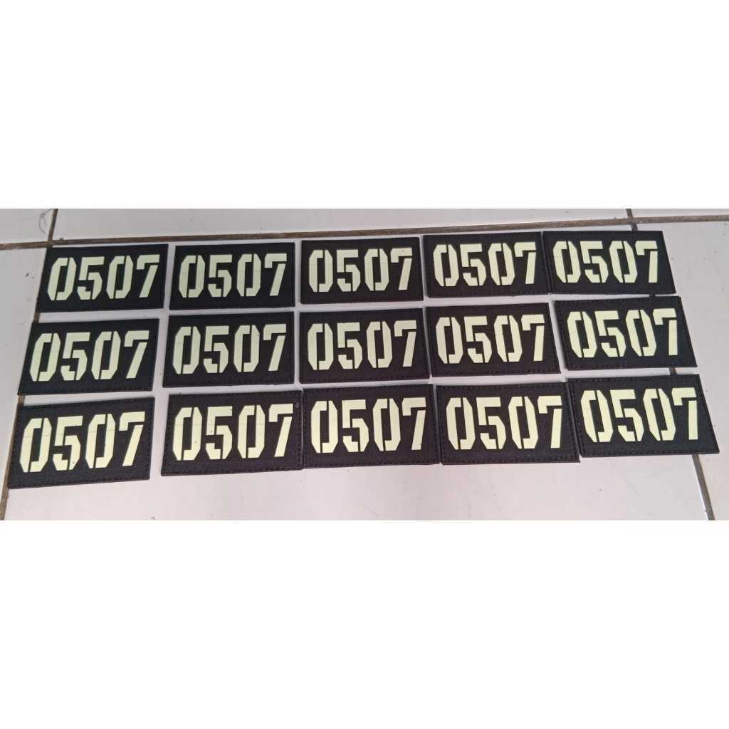 papan nama laser / papan laser / patch laser angka / patch laser costume angka cod