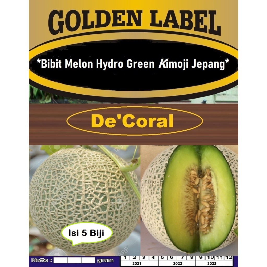 PROMO Bibit Melon Hydro Green Kimoji Jepang |Benih Melon Hydro Kimoji Jepang (10 butir)