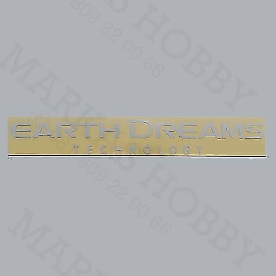 STIKER HONDA EARTH DREAMS TECHNOLOGY WHITE TEXT ONLY TERMURAH