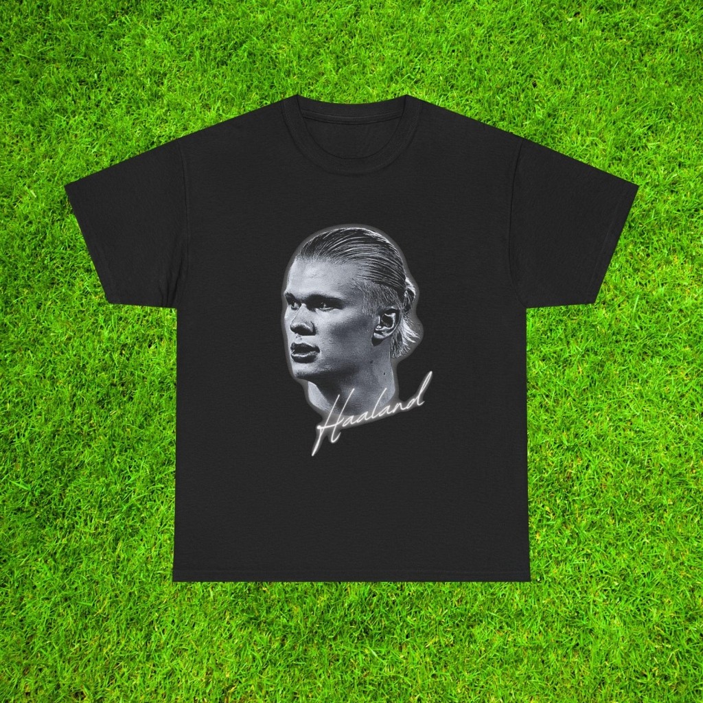 Erling Haaland T-Shirt Manchester City Man City Dortmund Norway Soccer Fan Gift Football Legend Tee 
