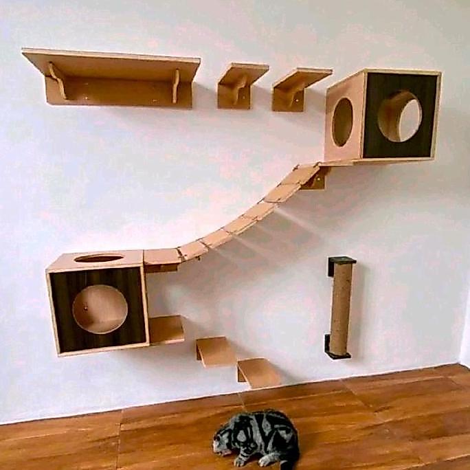 TERANGBULANSHOP_ - PLAYGROUND KUCING DINDING/PLAYGROUND KUCING SET/KANDANG KUCING/BOX KUCING/GARUKAN