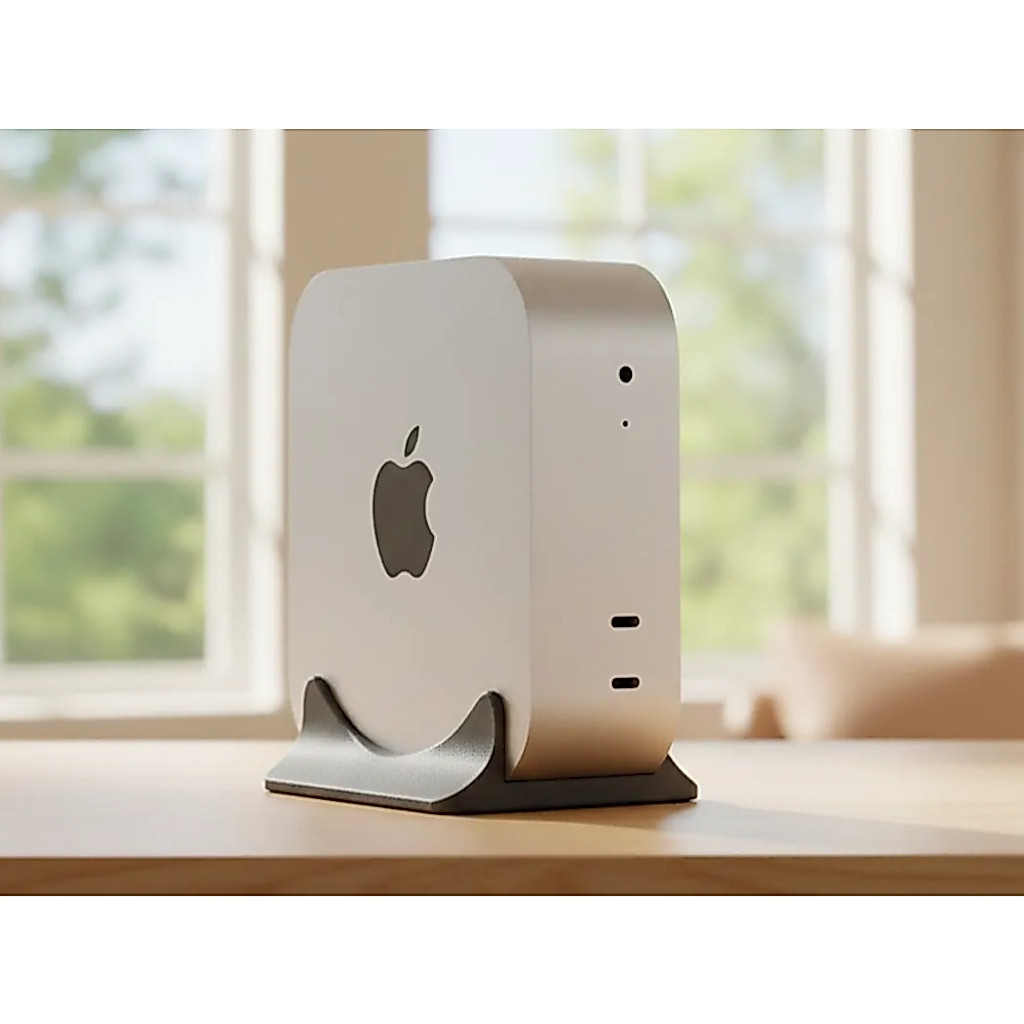 Vertical Stand Mac Mini M4 M4 Pro | Dudukan Mac Mini Desktop | Stand Mac Mini Anti Slip | Holder Mac