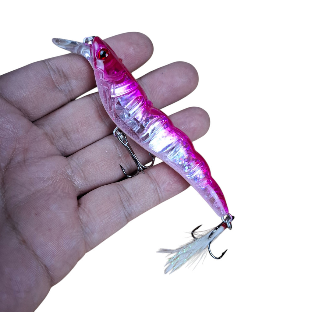 umpan mancing fishing lure mino minnow bentuk udang umpan buatan