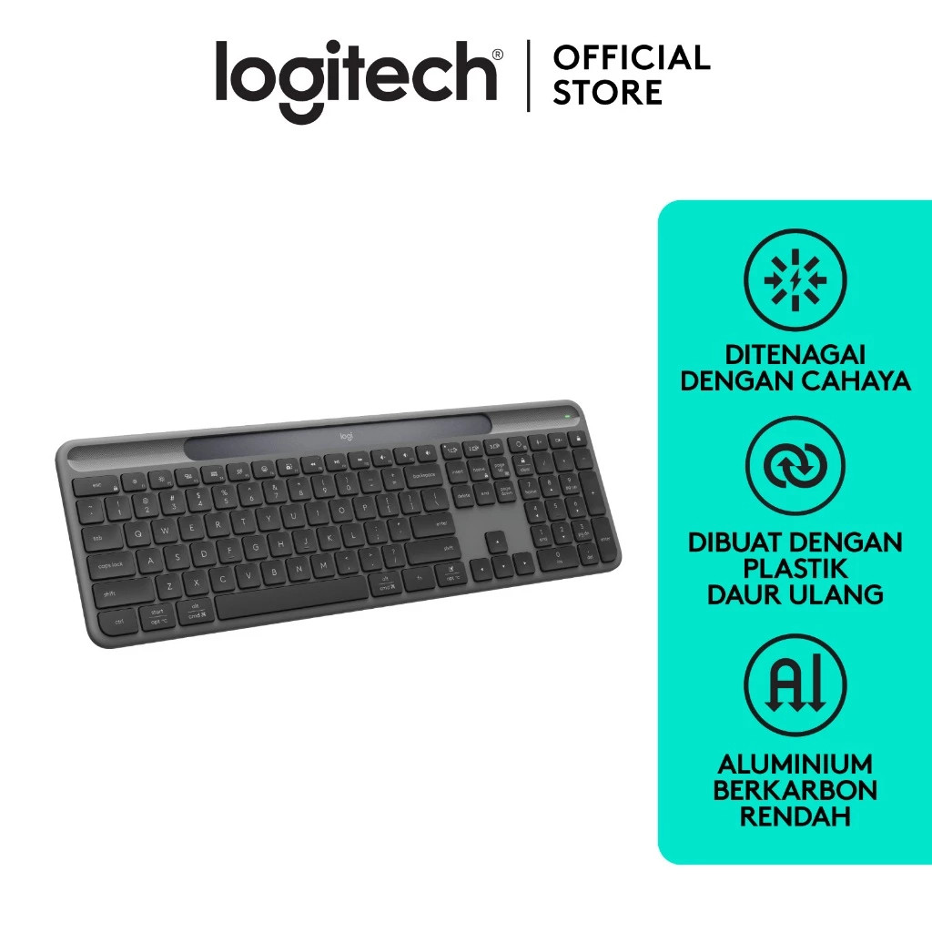 Keyboard Wireless Logitech K980 Slim Solar+