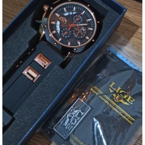 Jam Tangan Pria LIGE Chronograp Aktif