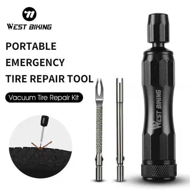 Foto West Biking Alat Tambal Ban Bocor Set Tubeless Portable Roda Sepeda Ultralight