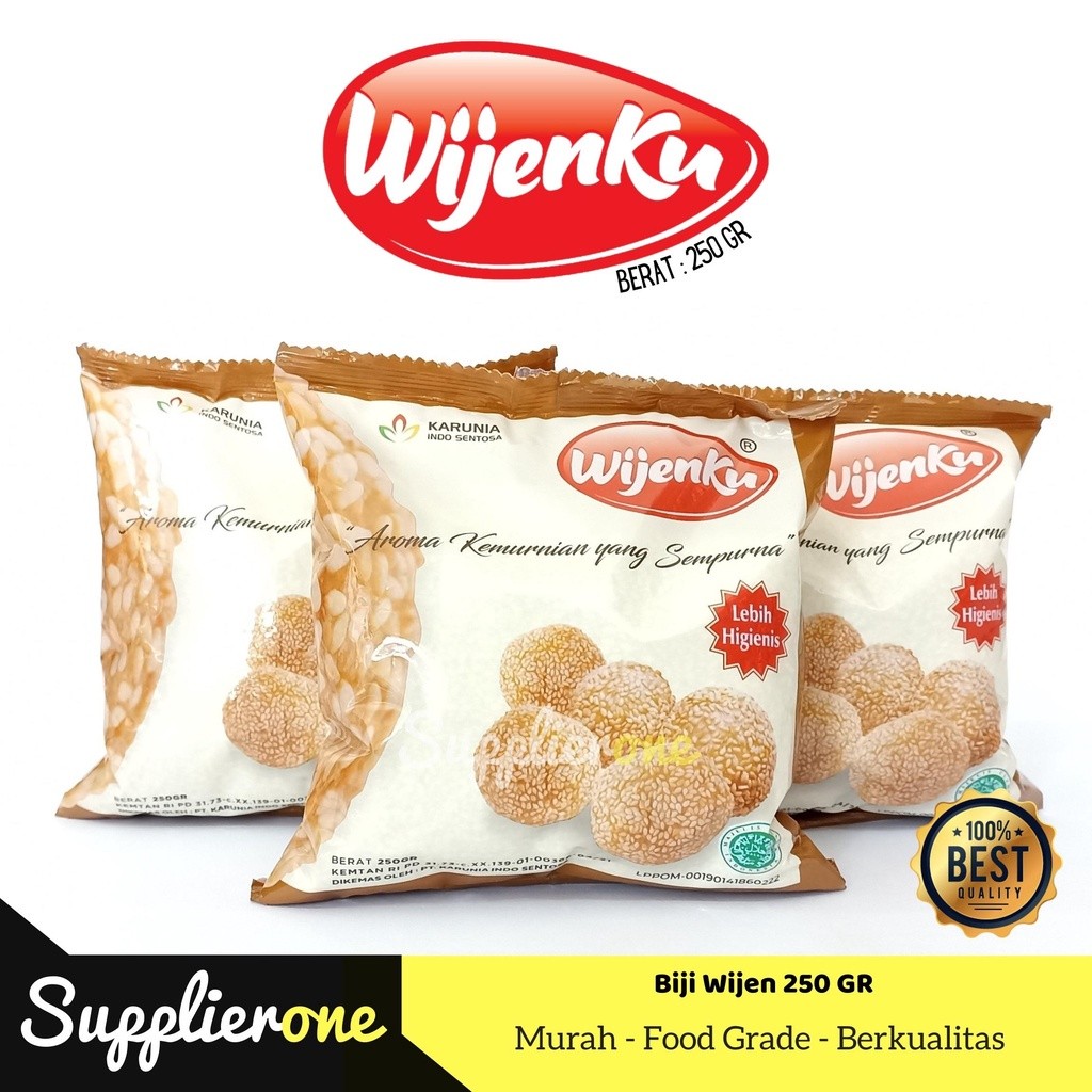 Wijenku Biji Wijen 250gr / Biji Wijen Wijenku / Biji Wijen Putih & Hitam